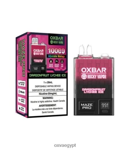 OXVA للبيع 84T06R25 | دراجونفروت ليتشي الجليد OXVA OXBAR MAZE PRO 10000